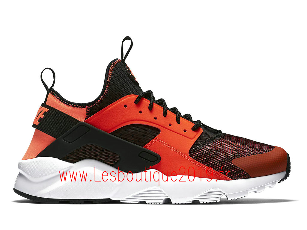 huarache noir et orange